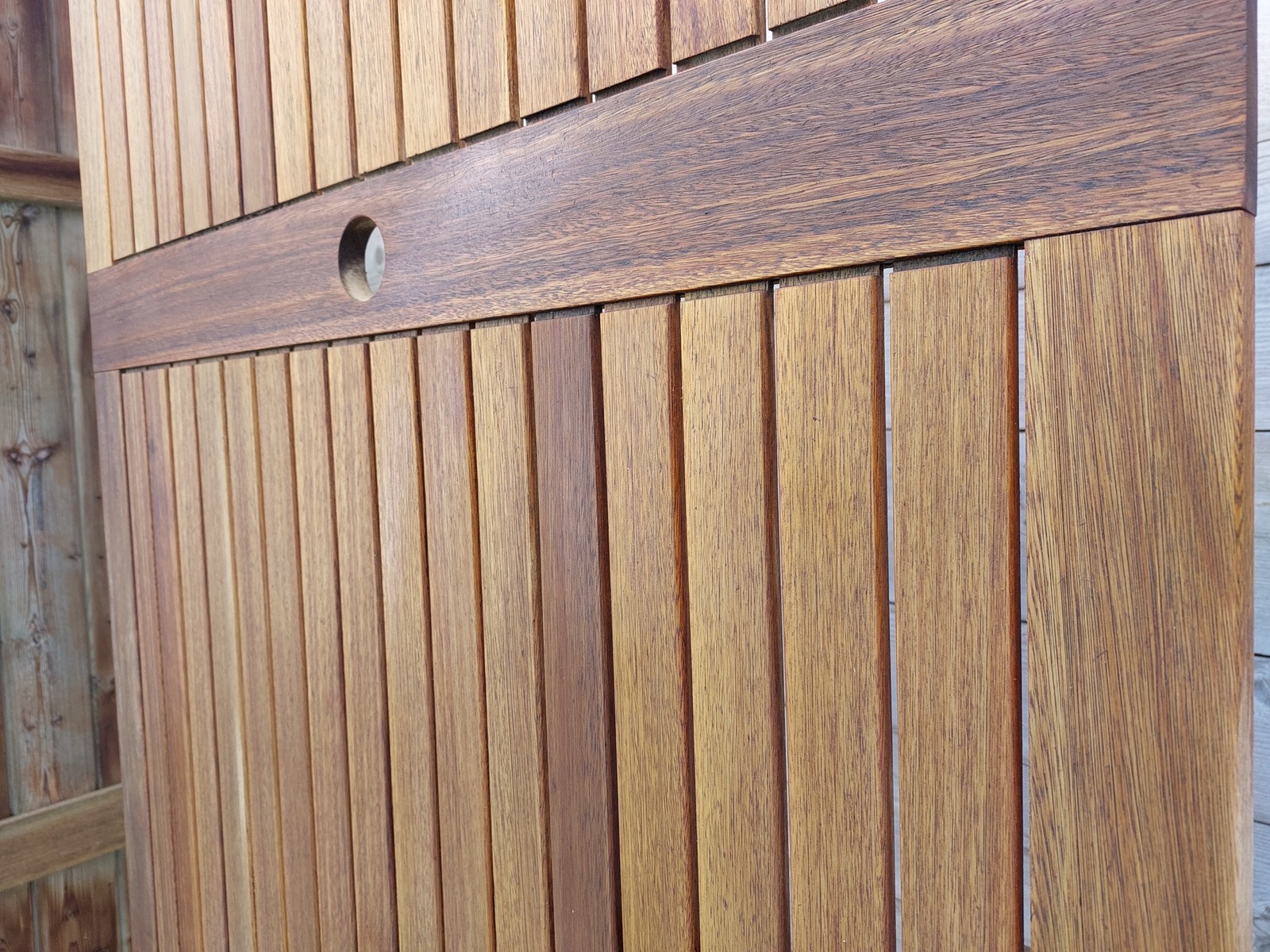 Holztisch-Auffrischung Detail
